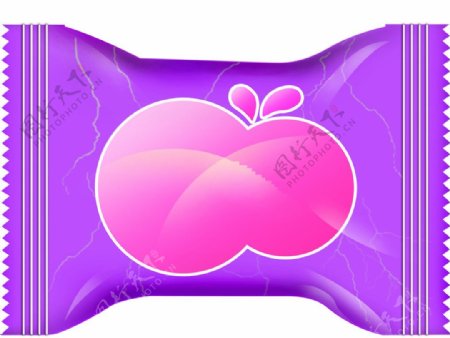 紫色包装喷绘效果图图片