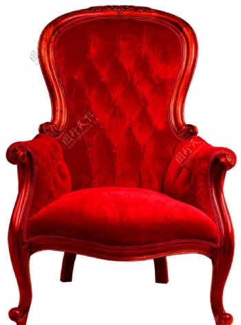 红色椅子图片