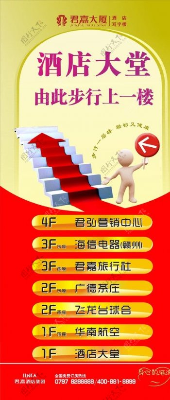 楼层指示牌图片