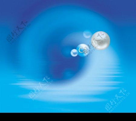 珍珠钙水波水纹保健品图片