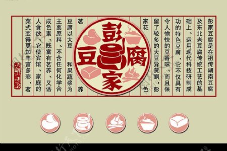 彭家豆腐古典招牌图片