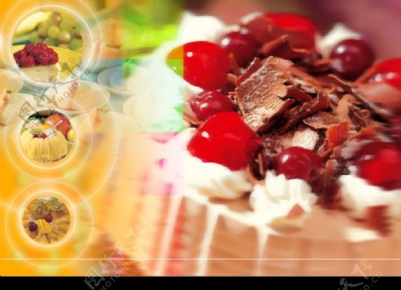 美食蛋糕幻影图片