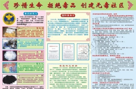 国际禁毒日中国禁毒委员会珍爱生命拒绝毒品图片