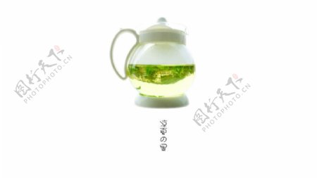 绿叶茶水图片