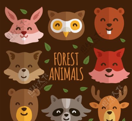 森林动物头像