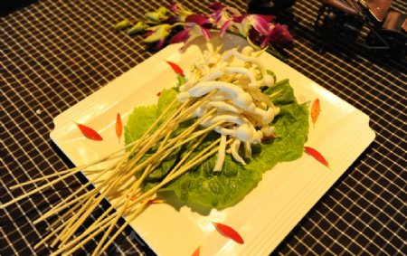 白玉菇串串餐厅拍摄