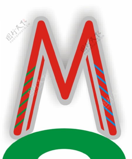 M的logo