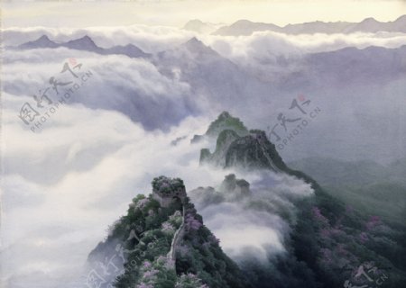 长城云雾风景图