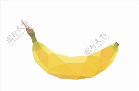 低多边形香蕉