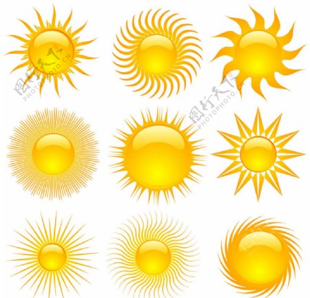 夏季太阳图标