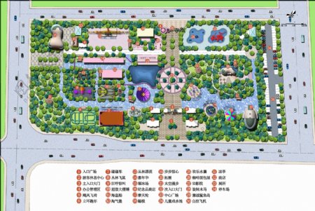 乐园规划设计索引平面图