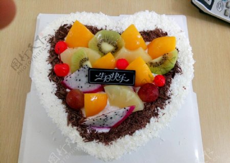 心形水果蛋糕