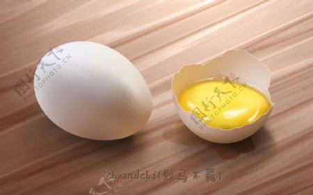 CDR矢量鸡蛋