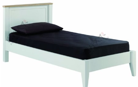 美式床单人床软装素材