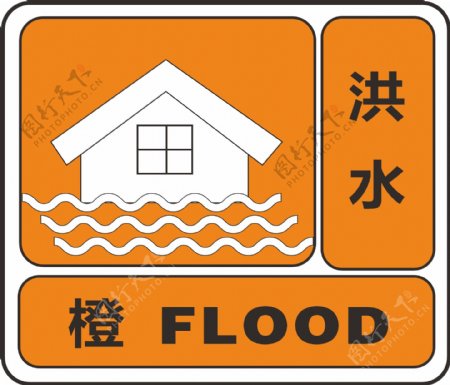 洪水橙色预警信息