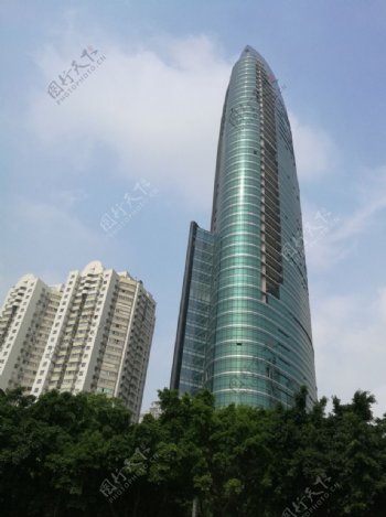 高楼大厦弧形建筑
