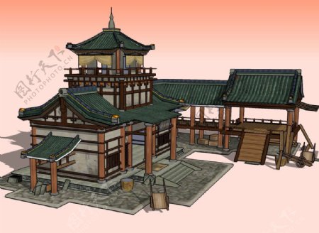 古建民居3D模型