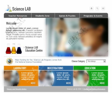 国外医疗机构科技企业网站设计