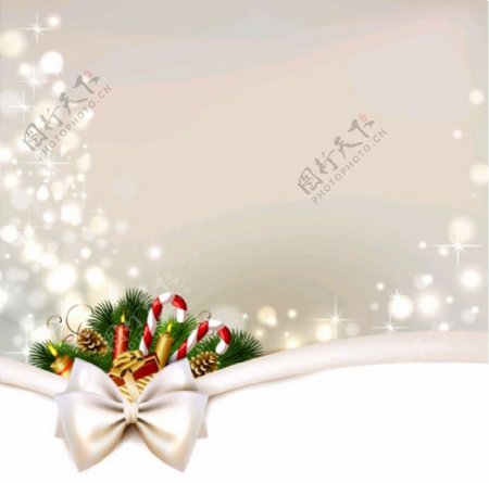 素雅星光背景圣诞节日卡片