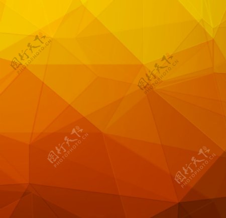 橙色多角形背景