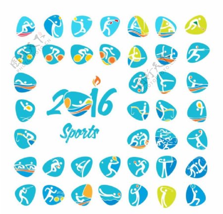 奥运运动图标集