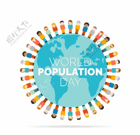 卡通世界人口日