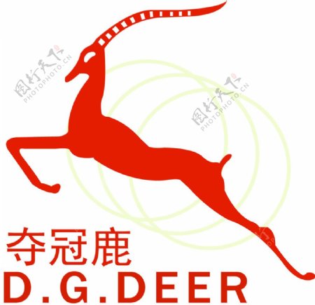 夺冠鹿logo