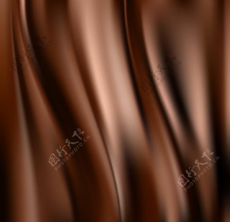 巧克力色丝绸设计矢量素材