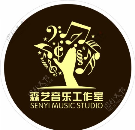音乐工作室logo