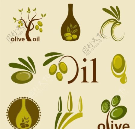 橄榄橄榄油图标