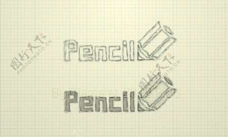 铅笔素描Logo设计