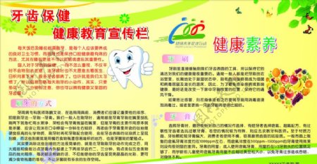 牙齿保健健康教育宣传栏