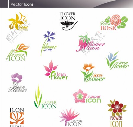 鲜花企业logo设计