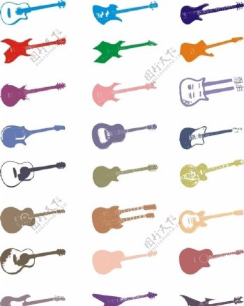 多种吉他图标