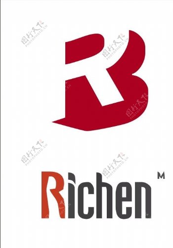 字母R形logo