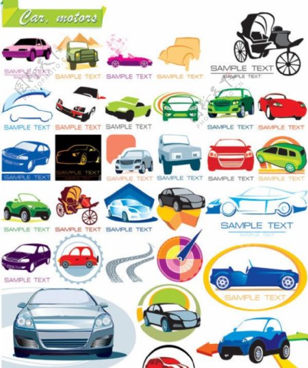 一些关于汽车的图形图标