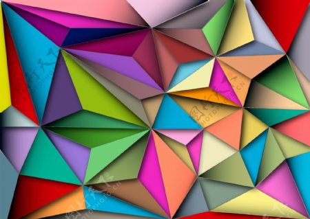 抽象三角多边形