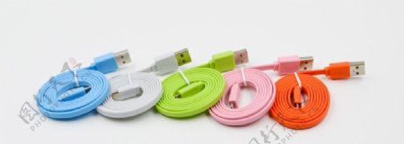 彩色面条线数据线USB线