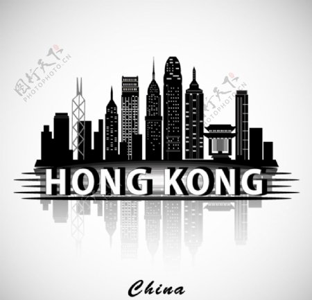 香港建筑群剪影