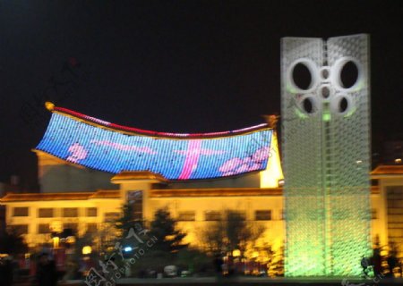 世界风筝之都潍坊夜景