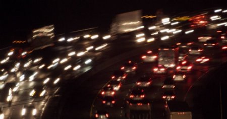 城市车流夜景