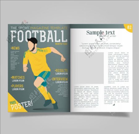足球杂志排版设计