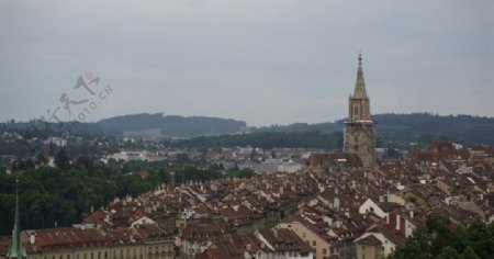 瑞士日内瓦城远眺