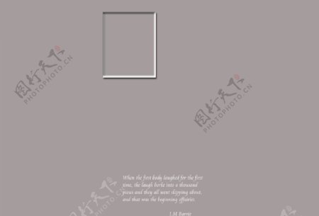 灰色创意婚纱照相册设计模板