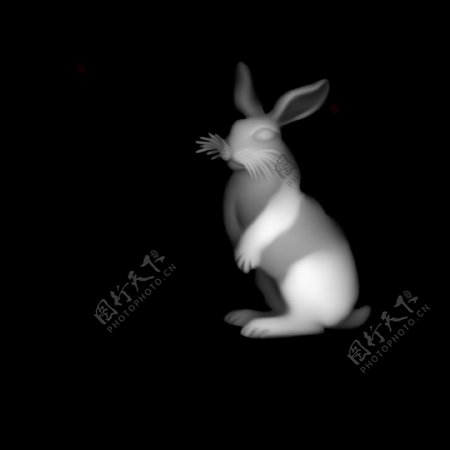 兔子灰度图十二生肖灰度图bmp