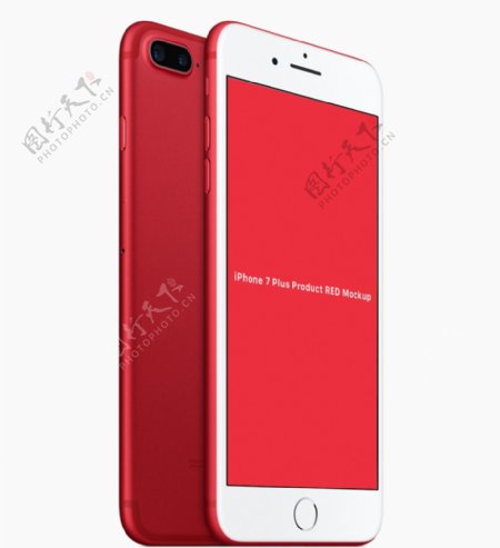 红色iphone模型