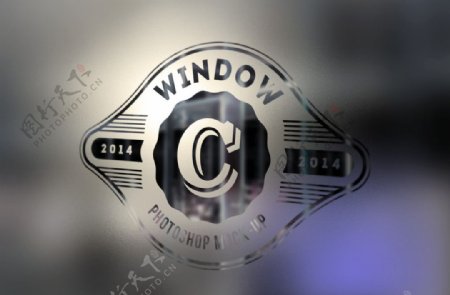 logo设计玻璃面效果展示