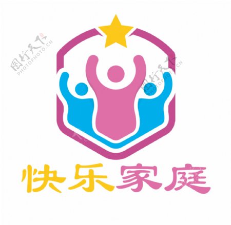 快乐家庭logo设计