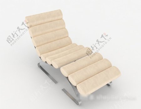 现代简约休闲躺椅3d模型下载