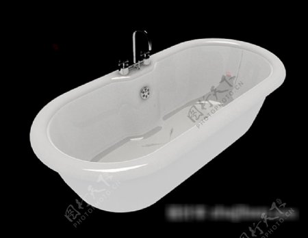家居简单浴缸3d模型下载